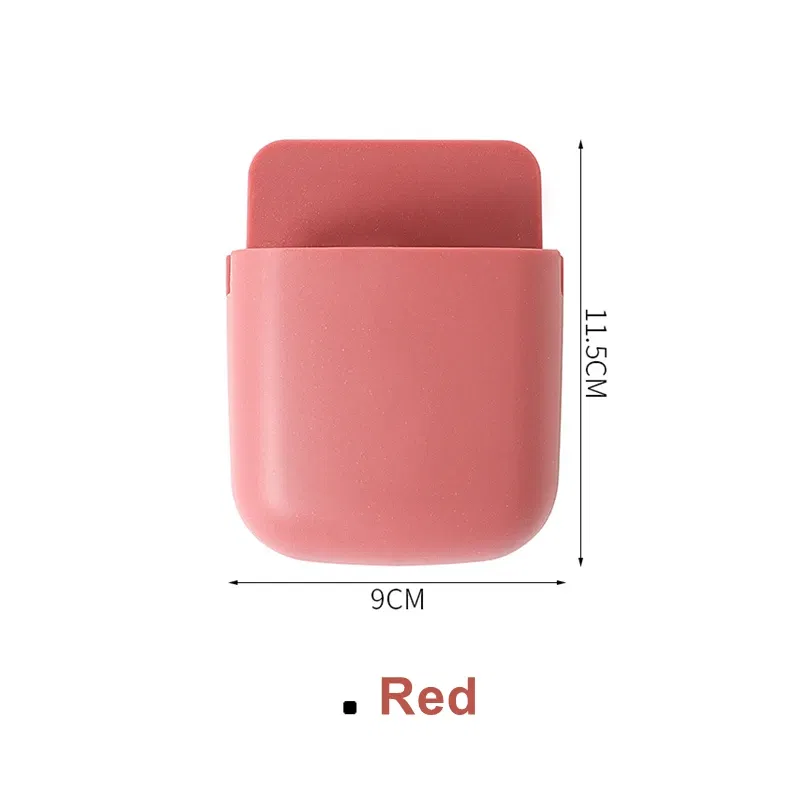Color: PURPLE - White Wall Hanging Storage Box Household Living Room Conditioner Remote Control Bedside Phone Storage Holder Organizer Box Shelf