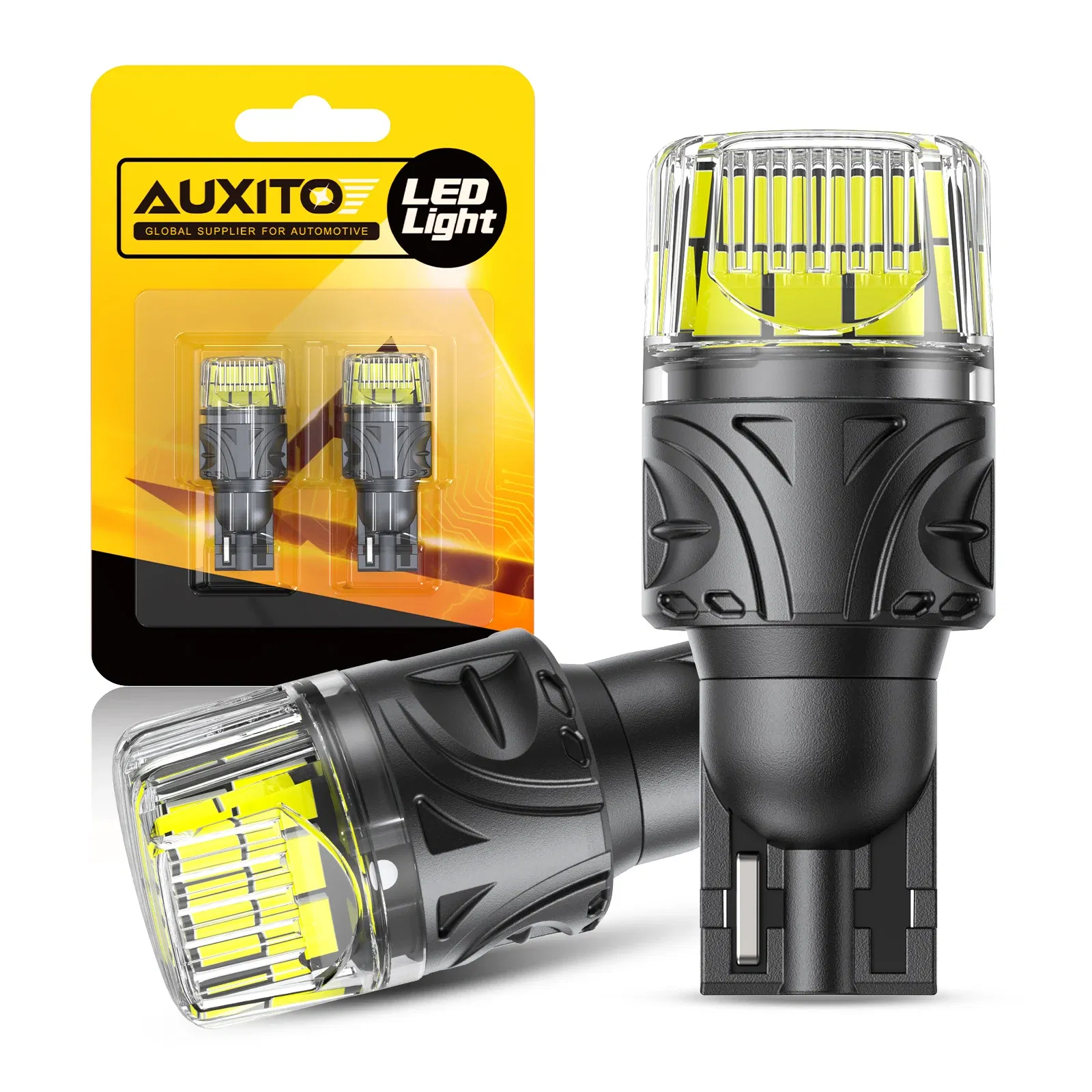 Emitting Color: Yellow - AUXITO 2Pcs T15 W16W LED Bulb No Error White Yellow Super Bright 921 912 LED Canbus Tail Lamp Brake Lights Car Automotive Light