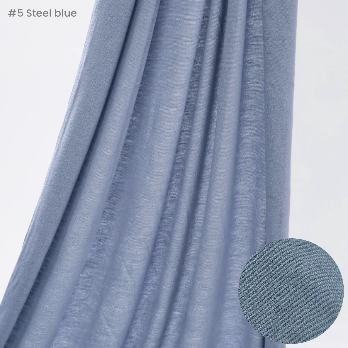 Color: ROYAL BLUE - 29Colors Cheap Jersey Hijab Scarf Solid Muslim Long Scarves Turban Shawl Elastic Cotton Arab Headscarf Head Wraps Saudi Hijabs
