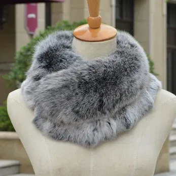 Fox fur collar female o-neck autumn and winter fur muffler scarf rex rabbit hair shawl collar free shipping S130