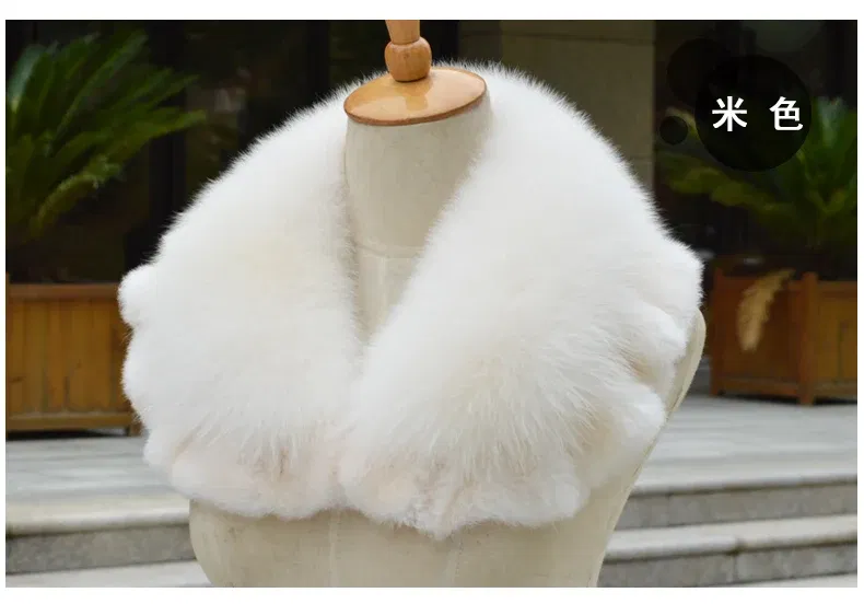 Fox fur collar female o-neck autumn and winter fur muffler scarf rex rabbit hair shawl collar free shipping S130