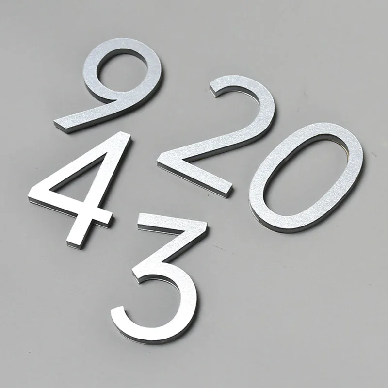 Color: Black, Size: 40x30cm - Self Adhesive Address Plaque Mailbox Sign House Address Acrylic Door 3d Number Sticker Plate Number
