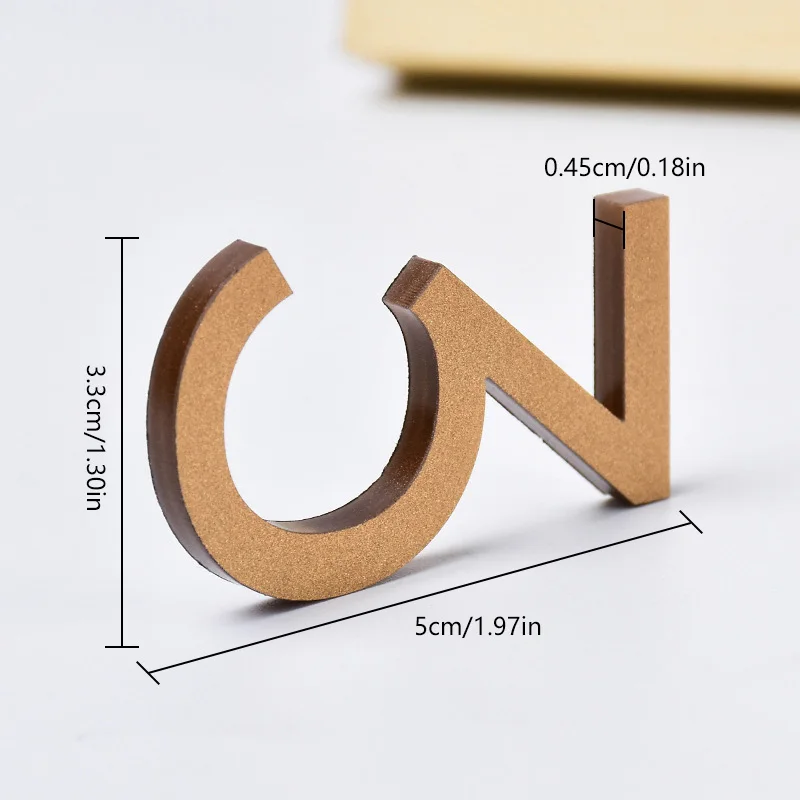 Color: Black, Size: 40x30cm - Self Adhesive Address Plaque Mailbox Sign House Address Acrylic Door 3d Number Sticker Plate Number