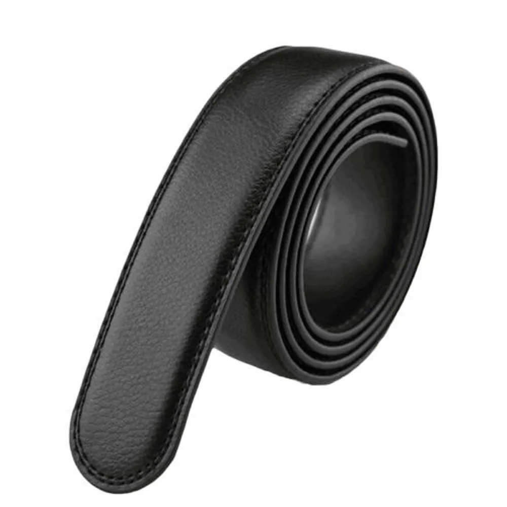 Color: WHITE, Belt Length: 120cm - Men'S No Buckle Automatic Ratchet Belt Replacement Waist Straps Body Strap Without Buckle Belts Men Good Quality Belts Black