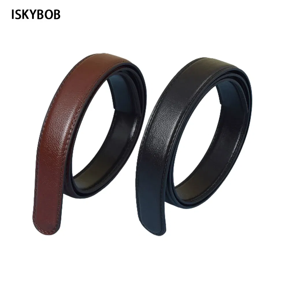 Color: WHITE, Belt Length: 120cm - Men'S No Buckle Automatic Ratchet Belt Replacement Waist Straps Body Strap Without Buckle Belts Men Good Quality Belts Black