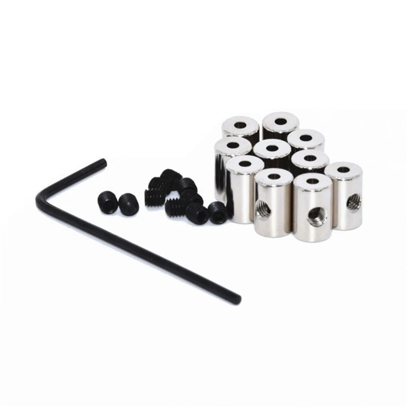 Color: WHITE - 10Pcs Brooch Pin Safe Keepers Pin Locks Locking Pin Backs With Wrench Tools K3ND