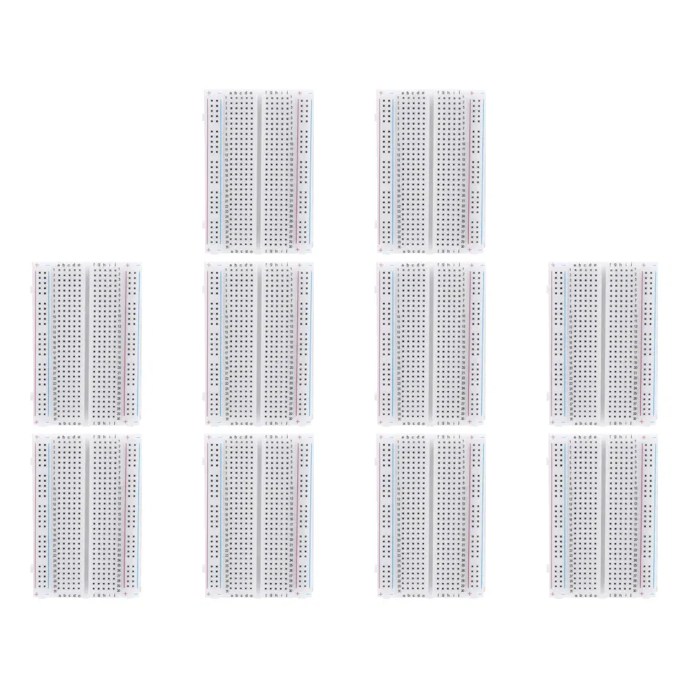 Color: Red, Ships From: CHINA - 1-10Pc 400 Tie Points Solderless PCB Breadboard Spliceable Universal MB102 Breadboard DIY Bread Board for Experiment Test Robot