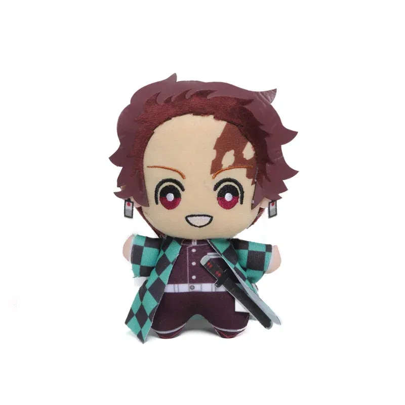 Color: MistyRose, Height: 11cm-30cm - 15cm Japan Anime Demon Slayer Akaza Rui Iguro Obanai Tanjirou Kamado Nezuko Agatsuma Zenitsu Plush Toys Doll Peluche Gift