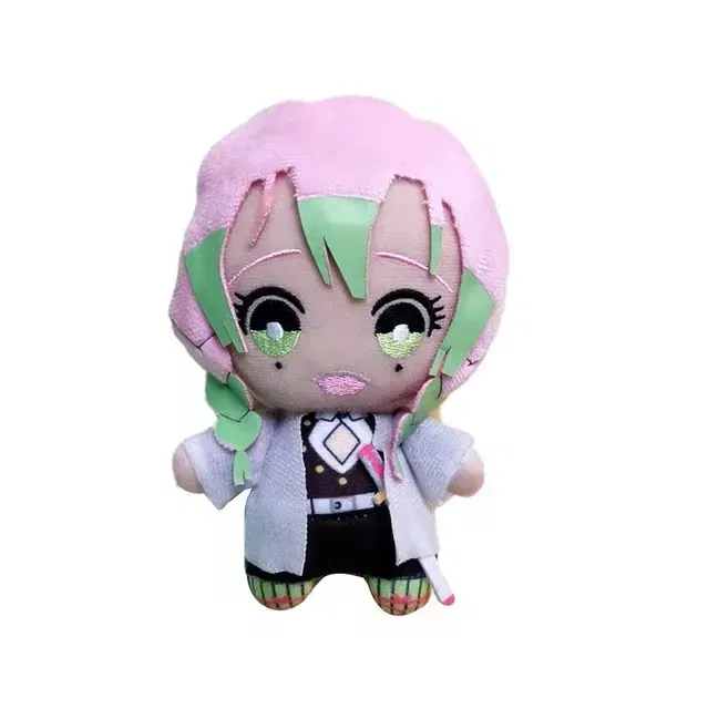 Color: MistyRose, Height: 11cm-30cm - 15cm Japan Anime Demon Slayer Akaza Rui Iguro Obanai Tanjirou Kamado Nezuko Agatsuma Zenitsu Plush Toys Doll Peluche Gift