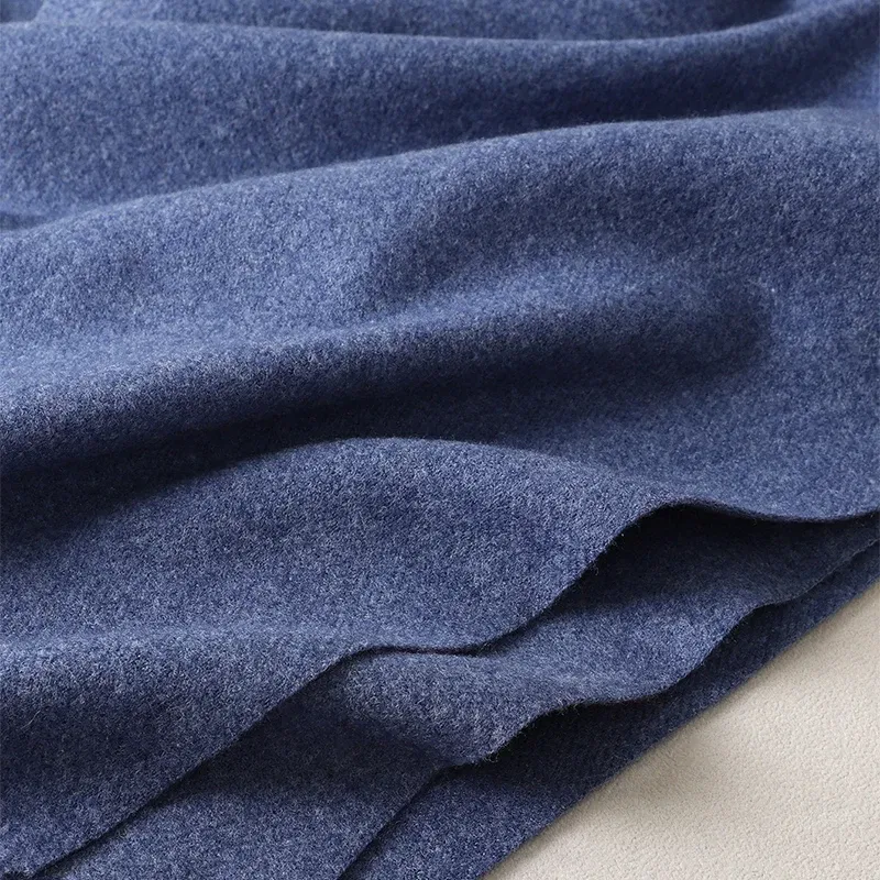 Color: LIGHT BLUE - New 62 Color Winter Scarf For Women Long Warm Cashmere Scarves Hijab Solid Lady Shawl Wrap Female Pashmina Bandana Head Scarfs