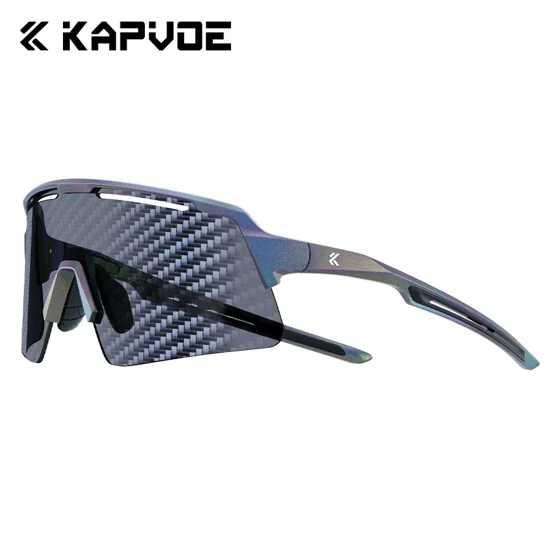 Color Name: Orange - KAPVOE New Technology Nano Lenses Cycling Glasses Bike UV400 Eyewear Outdoor Sports Sunglasses Men Women Road Bicycle Goggles