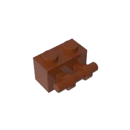 Color: Yellow - MOC PARTS Bricks GDS-652 BRICK 1X2 WITH STICK compatible with lego 30236 children's toys Assembles Building Blocks Technical