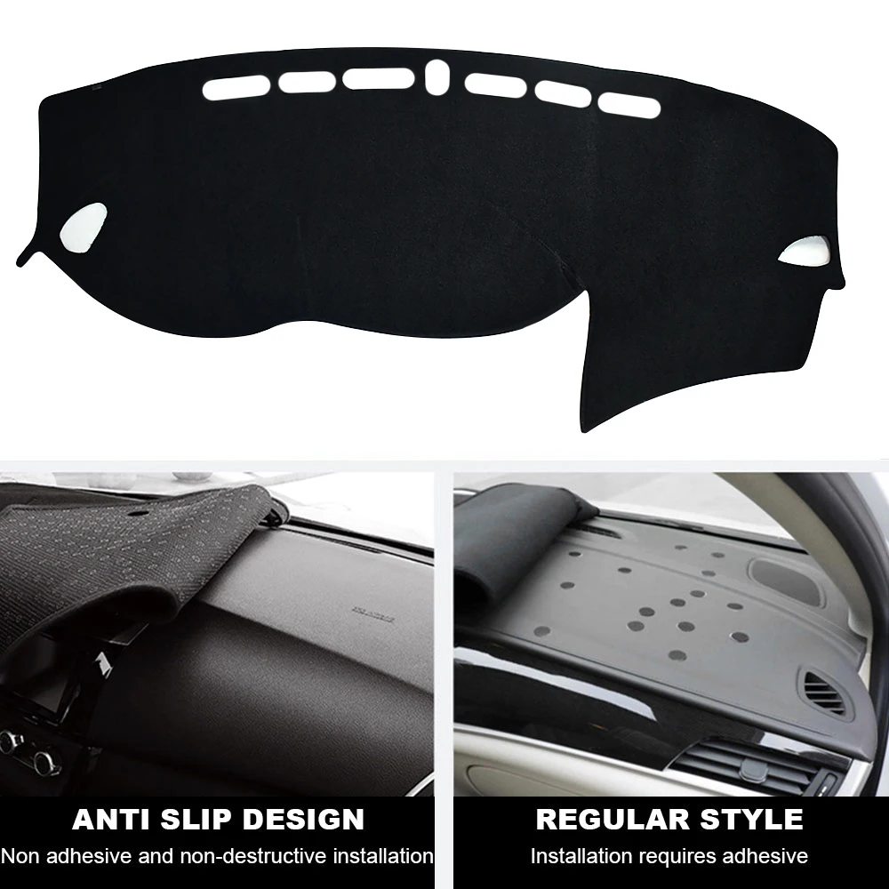 Color Name: WHITE - For Hyundai Tucson 2015-2016 2017 2018 2019 2020 Dashboard Cover Mat Pad Dashmat Dash Sunshade Instrument Carpet Car Accessories