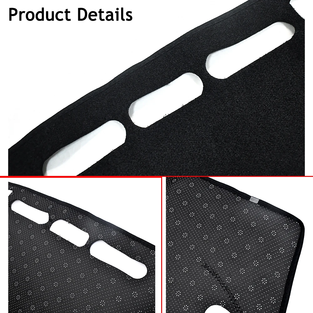 Color Name: WHITE - For Hyundai Tucson 2015-2016 2017 2018 2019 2020 Dashboard Cover Mat Pad Dashmat Dash Sunshade Instrument Carpet Car Accessories