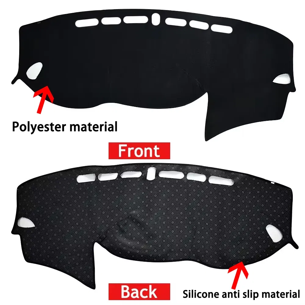 Color Name: WHITE - For Hyundai Tucson 2015-2016 2017 2018 2019 2020 Dashboard Cover Mat Pad Dashmat Dash Sunshade Instrument Carpet Car Accessories
