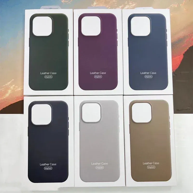 Material: CANVAS, Color: black - Original Apple Leather With Magsafe Case For iPhone 16 Pro Max 16 Plus Case Wireless Charging Magnetic Cover 16Pro With Box
