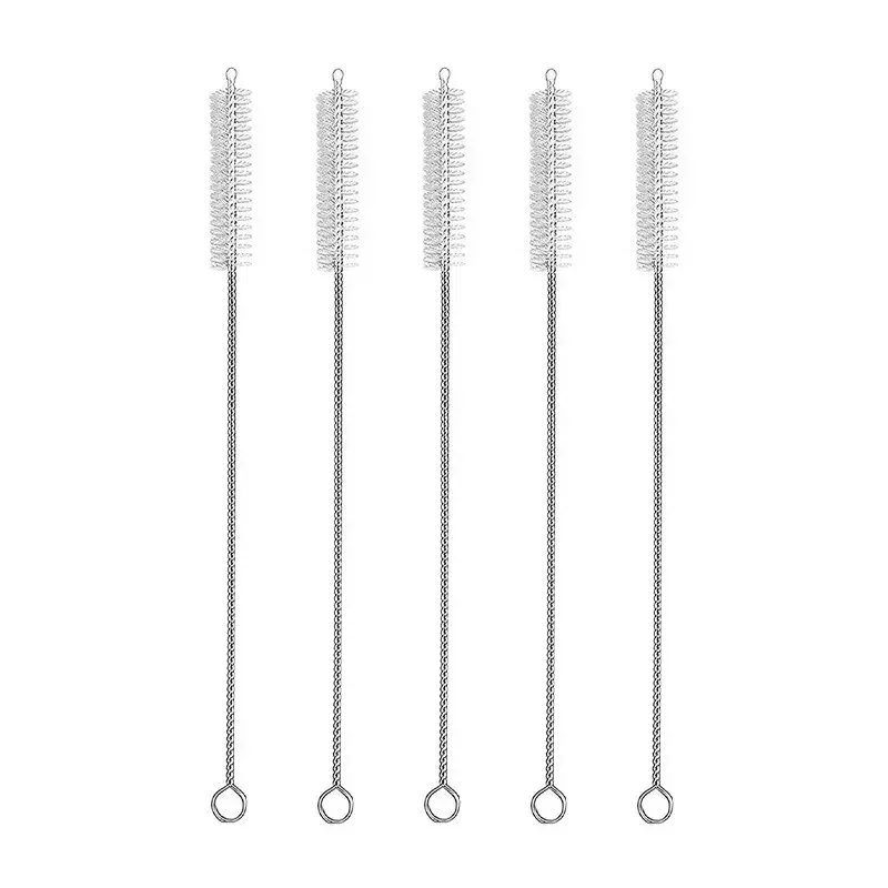 Color: black, Ships From: CHINA - 2-10Pcs Drinking Straw Cleaning Brush Kit Straw Tube Pipe Cleaner Nylon Stainless Steel Long Handle Cleaning Brushes forStraws
