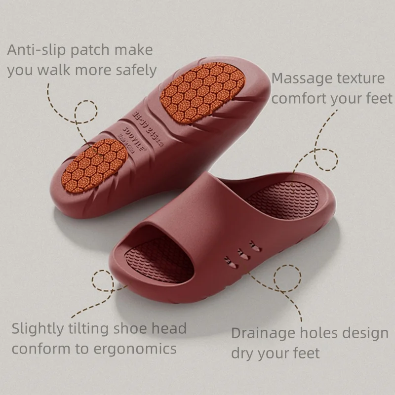 Men Anti-slip EVA Summer Slippers Women Soft Cozy Beach Outdoor Sandals Couple Unisex Home Indoor House Shoes Footwear