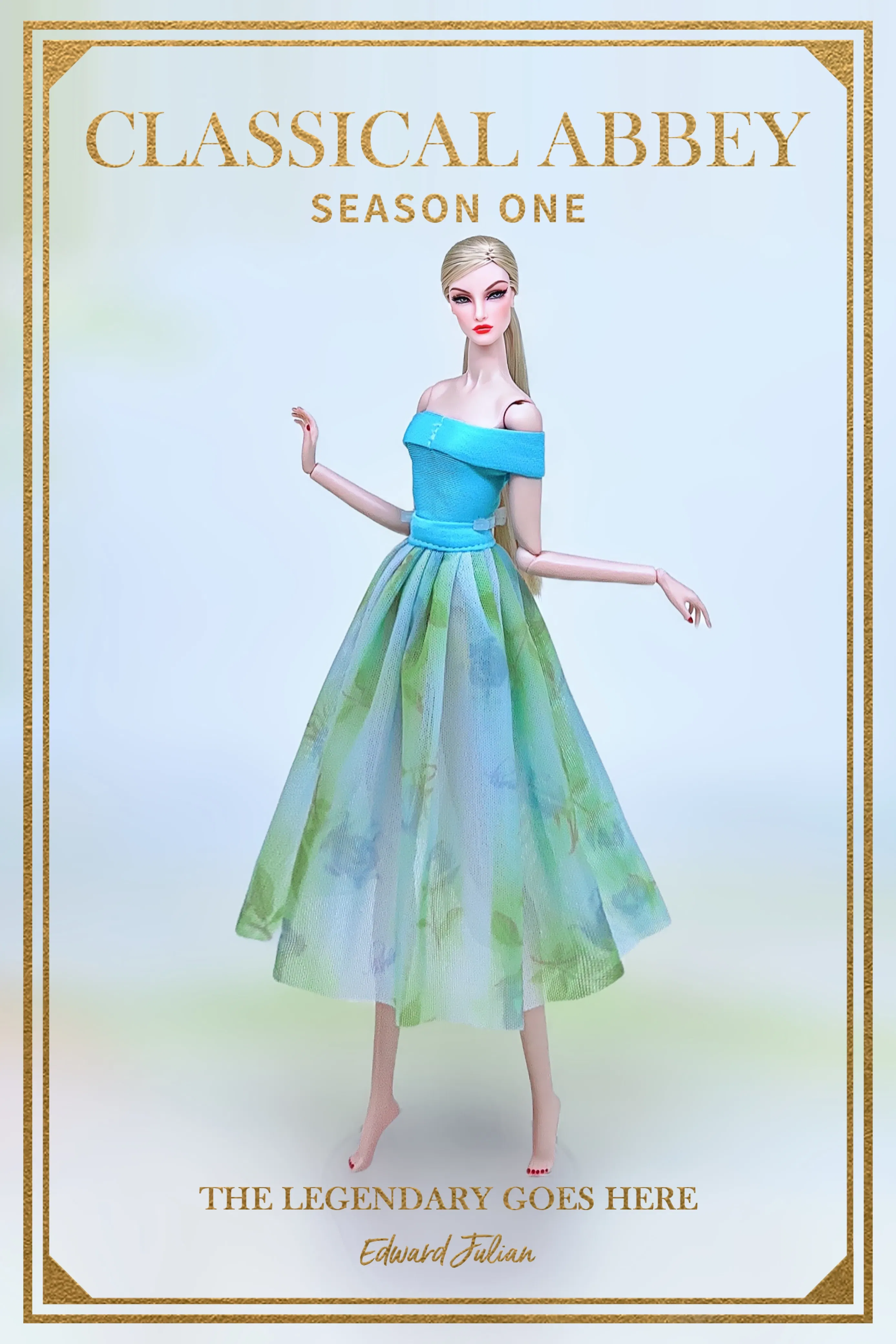 Color: light green - for winter clothes for barbie dolls