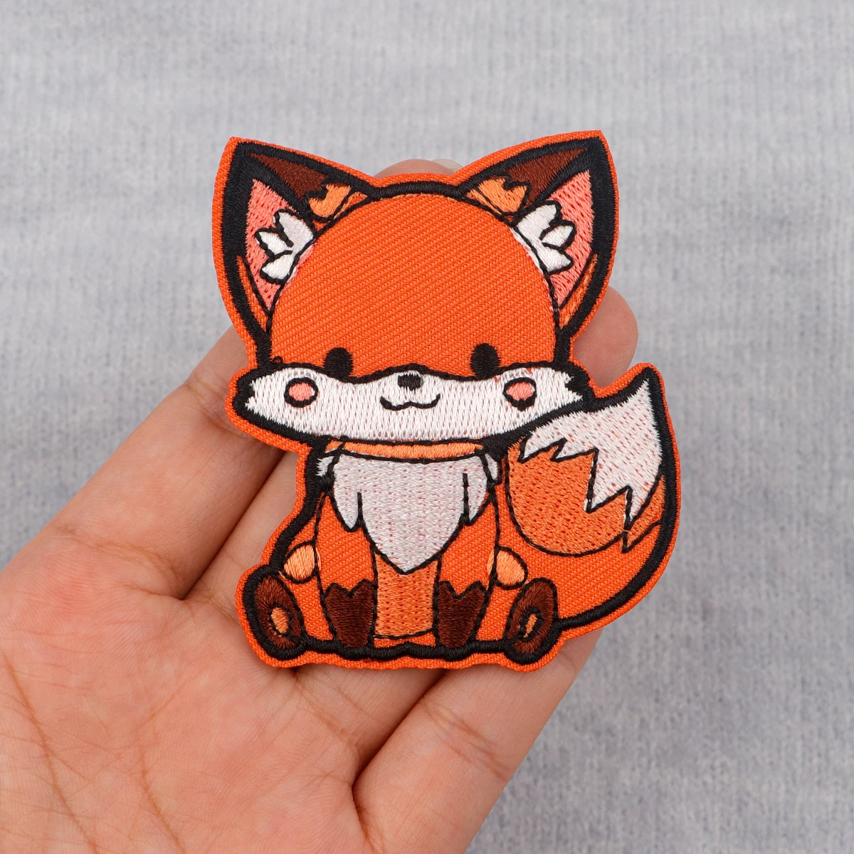 Cute Fox Embroidery Patch Cartoon Animal Iron On Patches For Clothing Thermoadhesive Patches On Clothes DIY Sew Badges