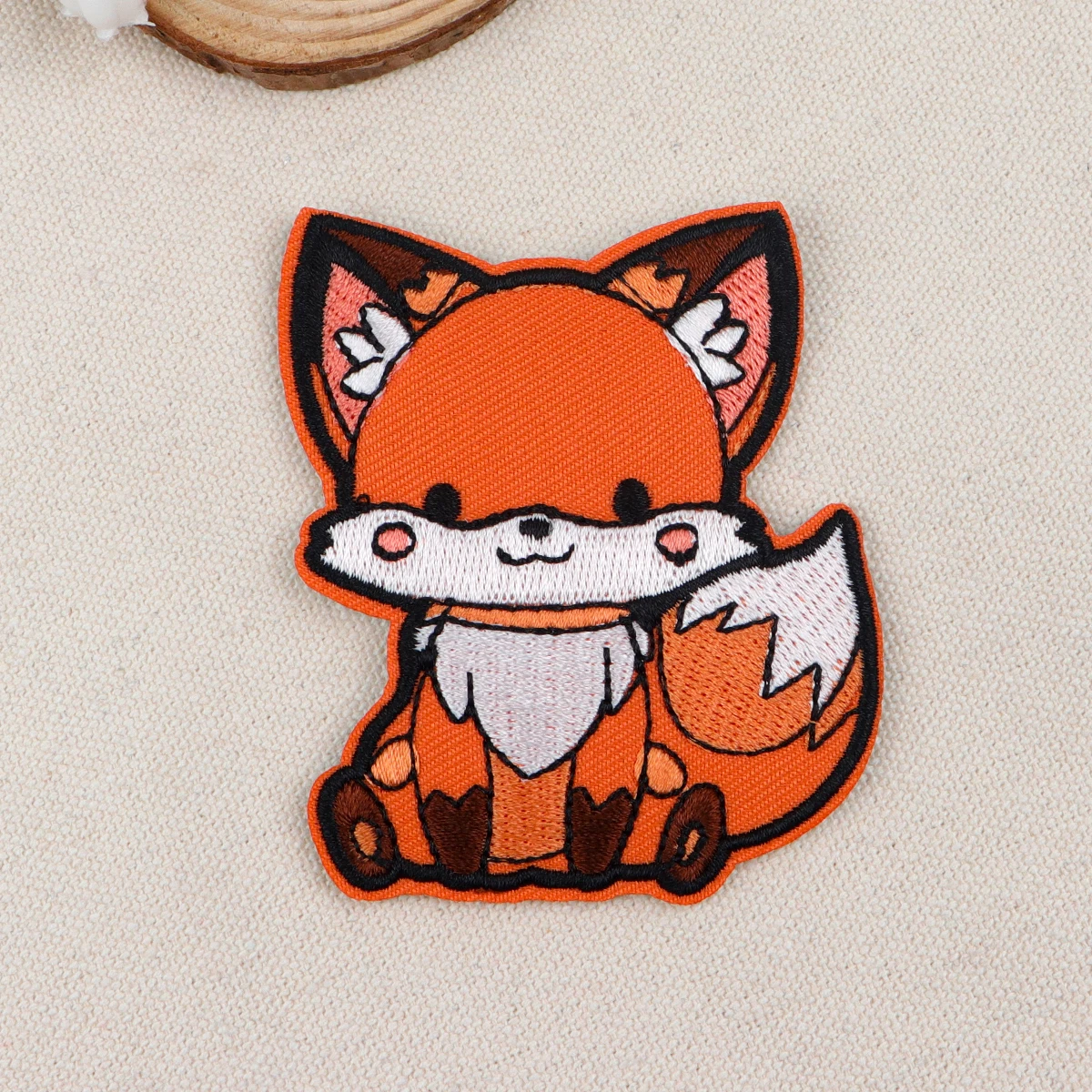 Cute Fox Embroidery Patch Cartoon Animal Iron On Patches For Clothing Thermoadhesive Patches On Clothes DIY Sew Badges