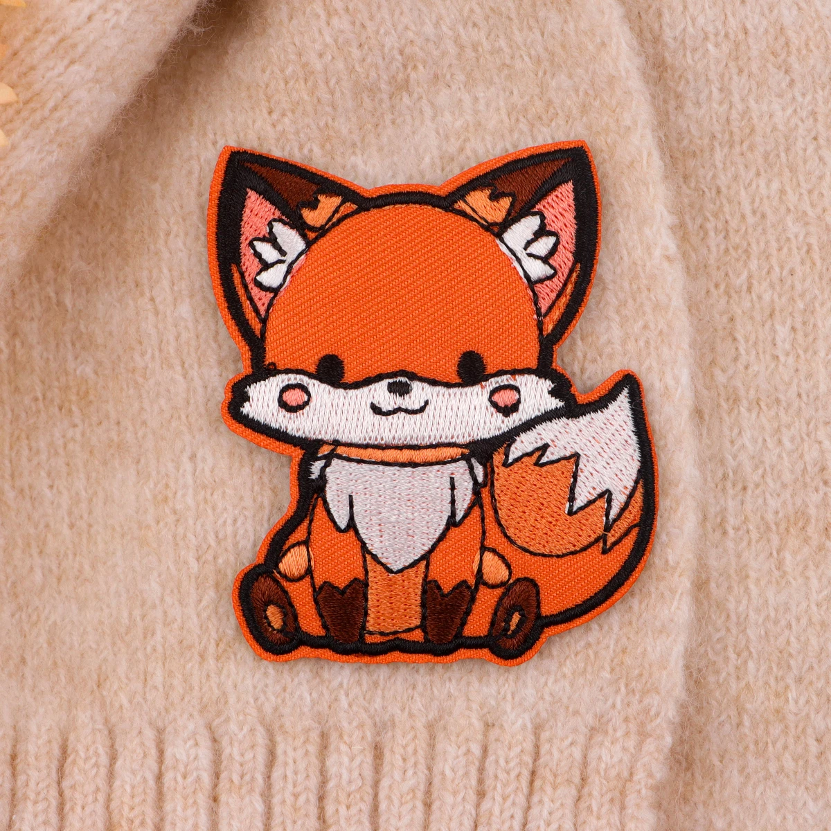 Cute Fox Embroidery Patch Cartoon Animal Iron On Patches For Clothing Thermoadhesive Patches On Clothes DIY Sew Badges