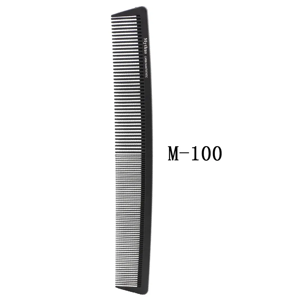 Color: Dark pink - Mythus Hairdressing Carbon Comb For Haircut Barber Anti Static White Rat Tail Comb Beauty Professional Hair Styling Tools Comb