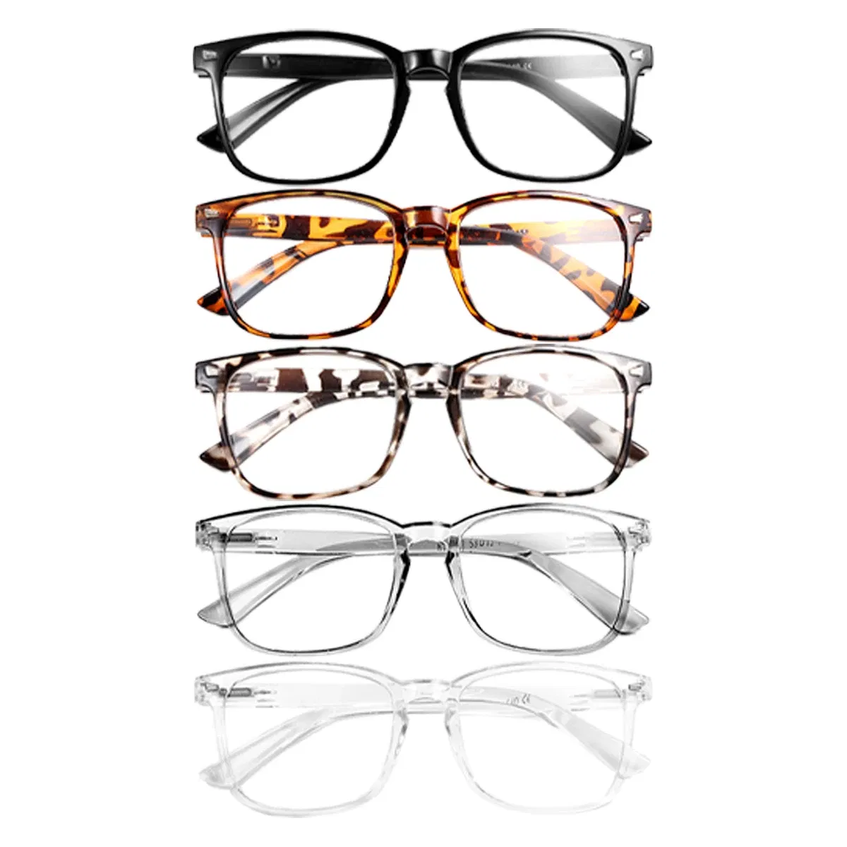 Frame Color: Red - 1/2/3/4/5PCS VOPHA Auto-Focus Reading Glasses Lightweight PC Frame, Unisex Design | Ideal for Computer Use & Perfect Gift Choice