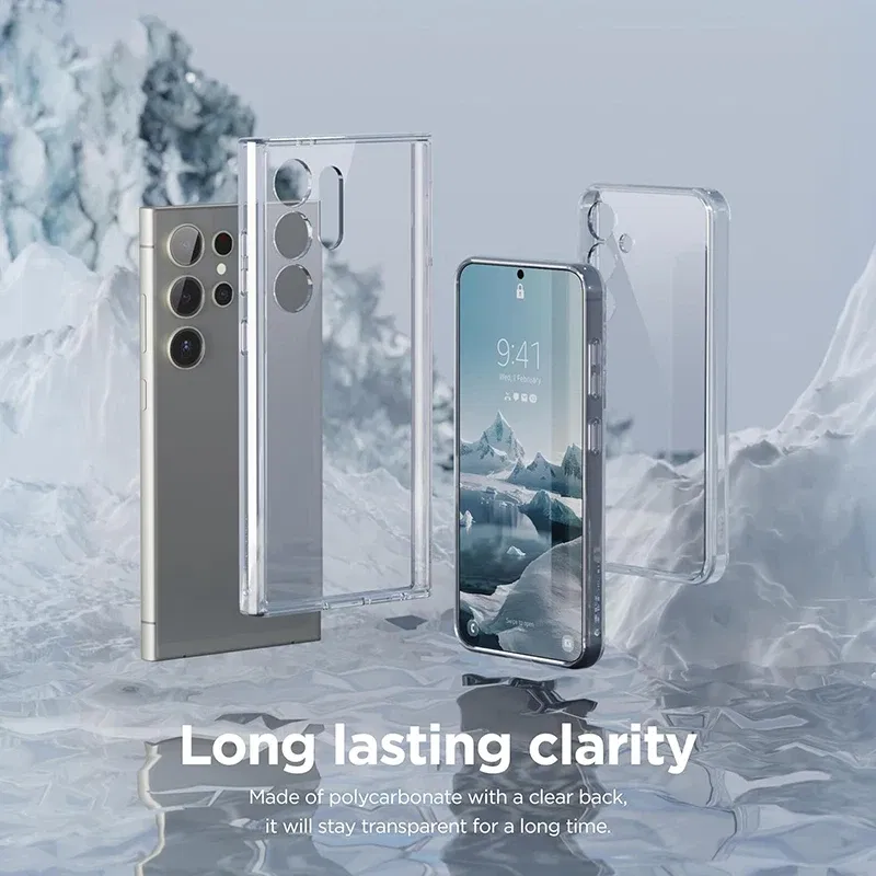 Material: EVA - Ultra Thin Clear Silicone Soft TPU Case For Samsung Galaxy S25 Ultra S24 S23 S21 S20 FE S22 Ultra Plus Bumper Capa Cover Fundas