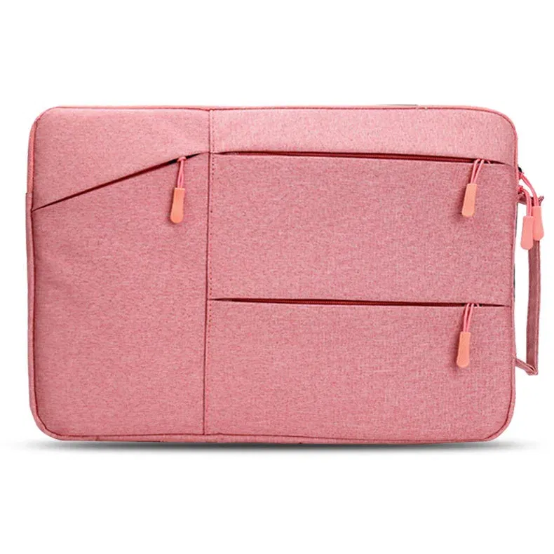 Color: LIGHT BLUE, Size: 15" - Laptop Handbag Sleeve Case 12 13 14 15 16 inch For HP DELL Notebook Bag Carrying Bag Macbook Air Pro 15.4 15.6 Protective Cases