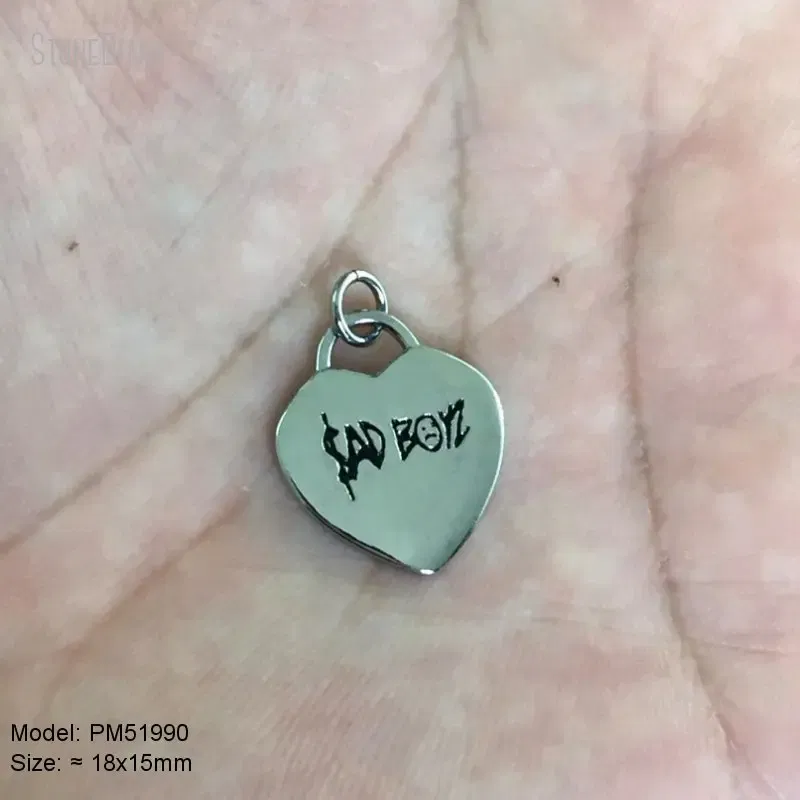 Metal color: Black Zinc Plated - 10Pcs Letter Sadboyz or Sadgirls Black Enamel Copper Gold Color Pendant Charms for Jewelry Making