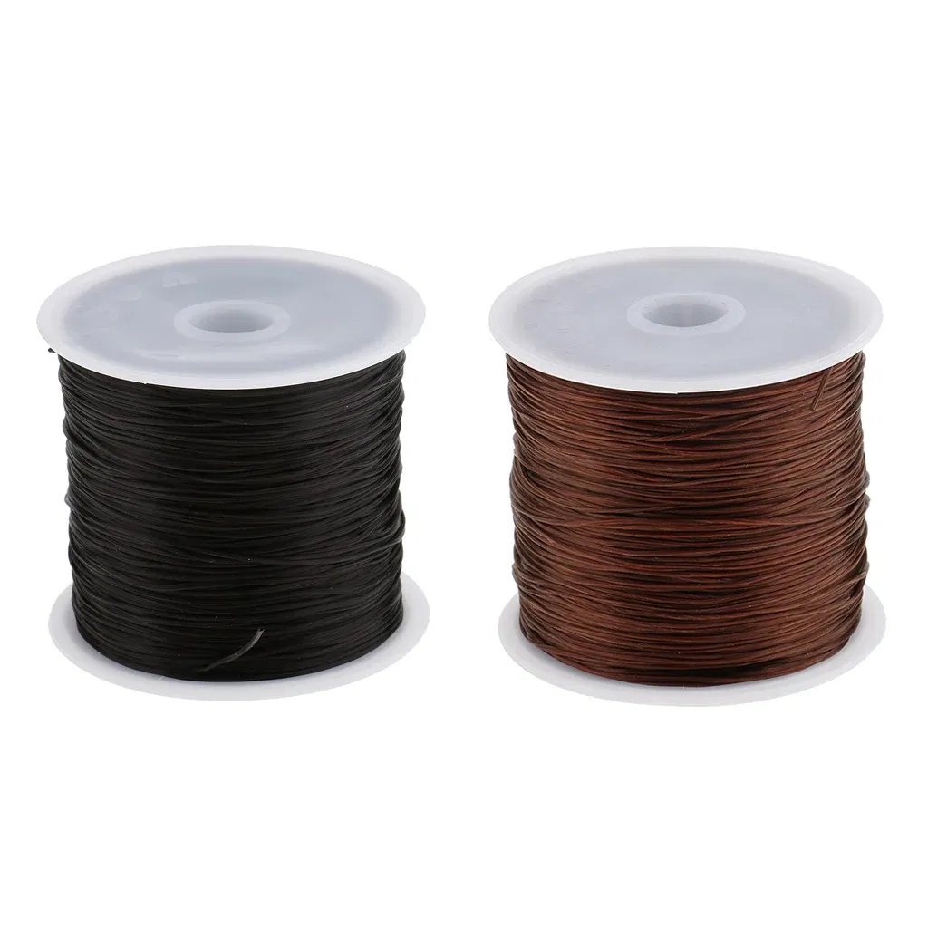 Color: black, Ships From: CHINA - 60M Wig Hair Net Sewing Cotton Thread Weft Hair Extension Weaving Thread New Wig Making Thread