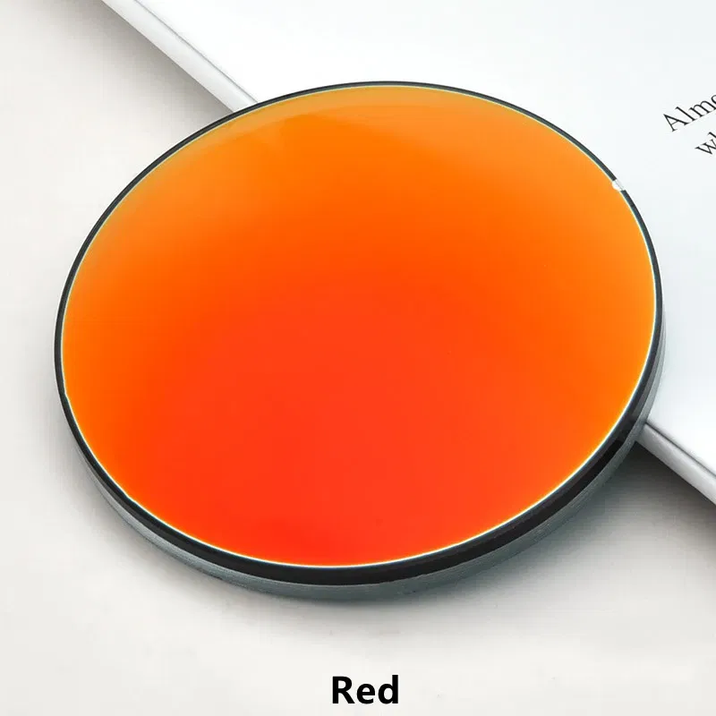 Lenses Color: Pink, Lens Index: 1.61 - YIMARUILI 1.49 1.56 1.61 1.67 Polarized Lens Sunglasses Lens UV400 Optical Prescription CR-39 Resin Colorful Mirror Lens 1 Pair
