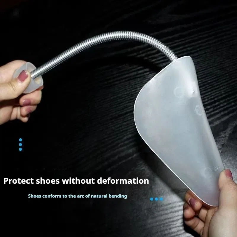 Color: green - 1Pair Spring-loaded qualitative shoe stretcher Anti-deformation Inner support Shoes expander Shaping Anti Wrinkle Shoe Lasts