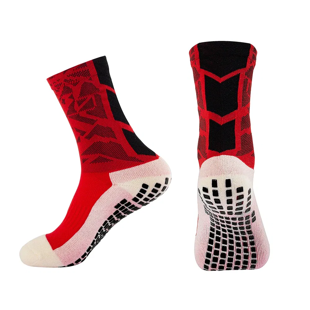 Color: Lavender - Anti-slip Soccer Women Men Outdoor Sport Grip Football Yoga Socks
