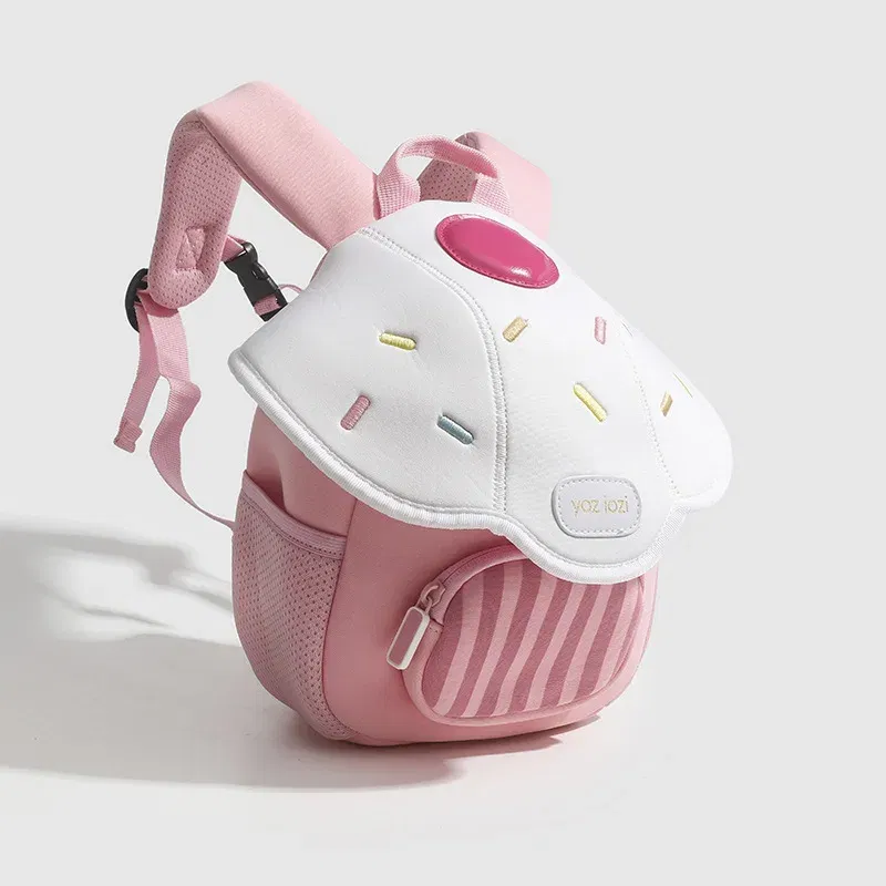 Color: Pink - 2024 New Design Toddler Girls Backpack Mini Cute Mushroom Backpack Popular Children Backpack in Kindergarten Kids Bag for Girls