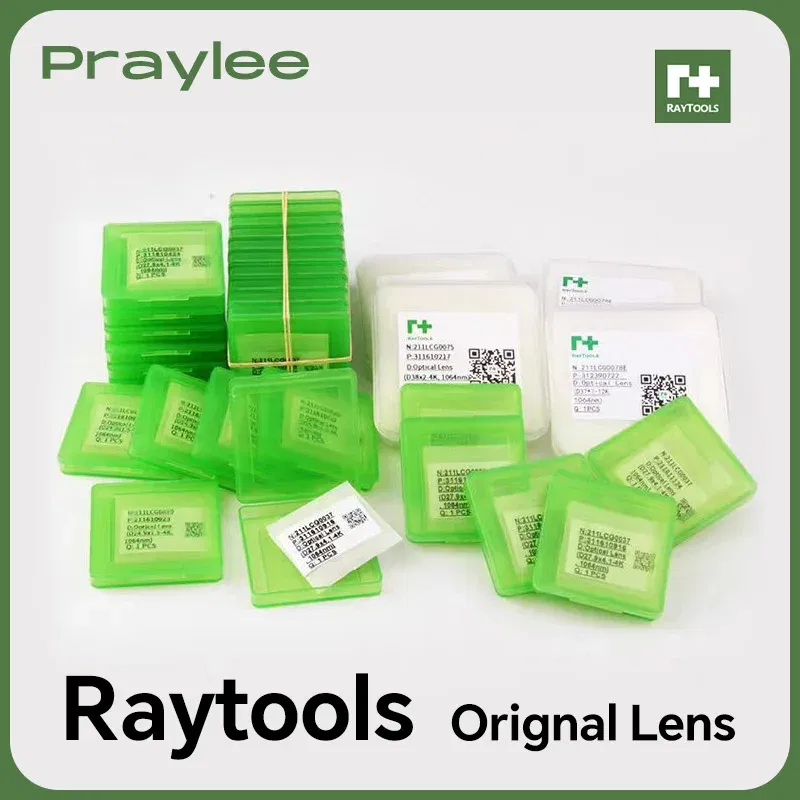 Color: Yellow - Raytools Original Laser Protective Windows Lens 27.9x4.1 37x7 Protection Laser Machine Lens for Fiber Cutting Machine Parts