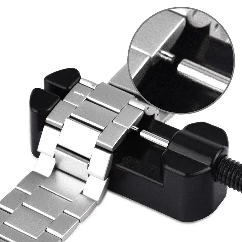 Color: Black, Ships From: CHINA - Metal Watchband Tools Watch Strap Repair Detaching Device Kits with Watch Pin Opener steel belt Adjust Tool Watch Accessories
