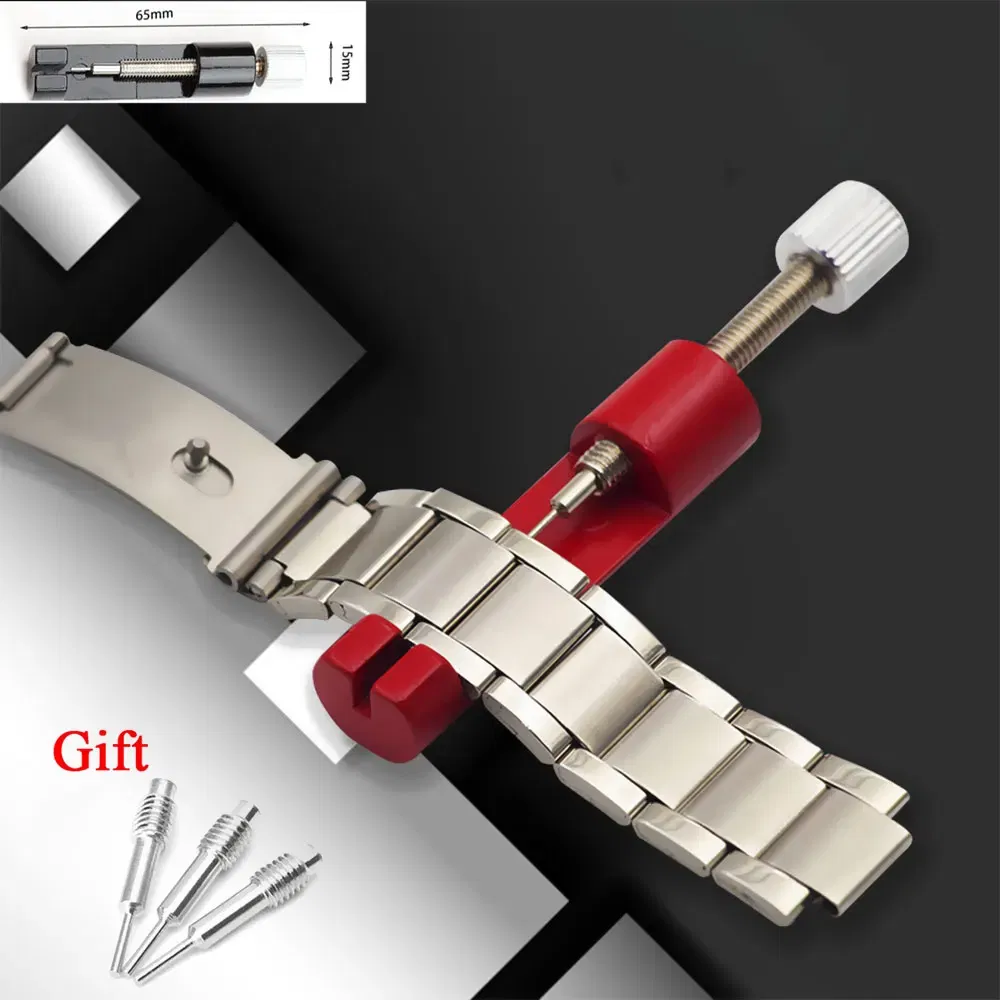 Color: Black, Ships From: CHINA - Metal Watchband Tools Watch Strap Repair Detaching Device Kits with Watch Pin Opener steel belt Adjust Tool Watch Accessories