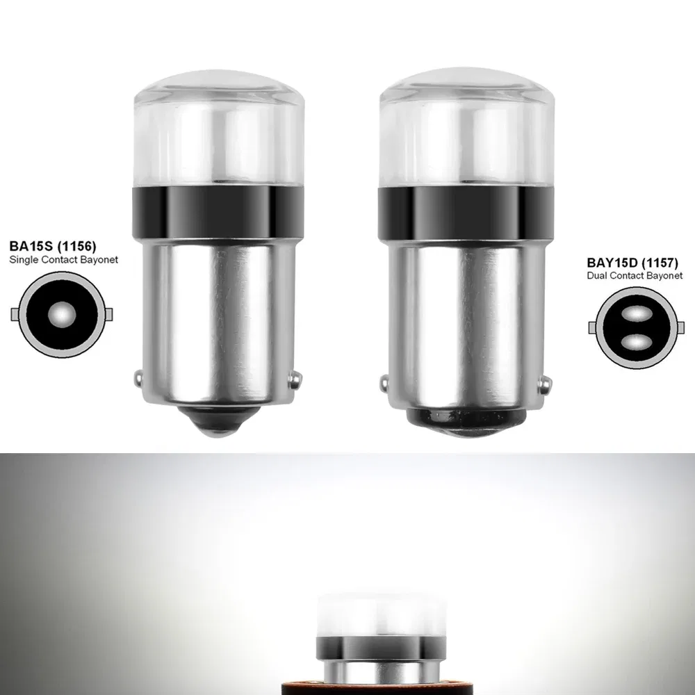 Emitting Color: WHITE, Ships From: CHINA - 2Pcs/1PCCar Led High Bright Car Light P21/5W 1157 BAY15D 1156 BA15S Bulb 10SMD Auto Reverse Turn Signal Lamp Brake DRL 12V