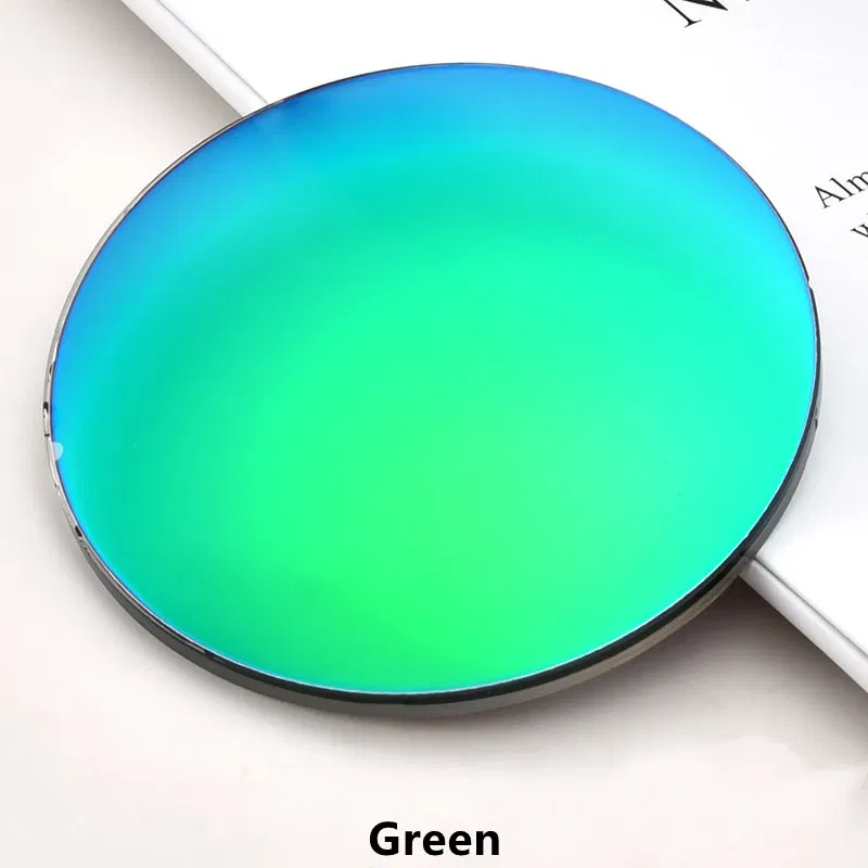 Lenses Color: Khaki, Lens Index: 1.61 - YIMARUILI 1.49 1.56 1.61 1.67 Polarized Lens Sunglasses Lens UV400 Optical Prescription CR-39 Resin Colorful Mirror Lens 1 Pair