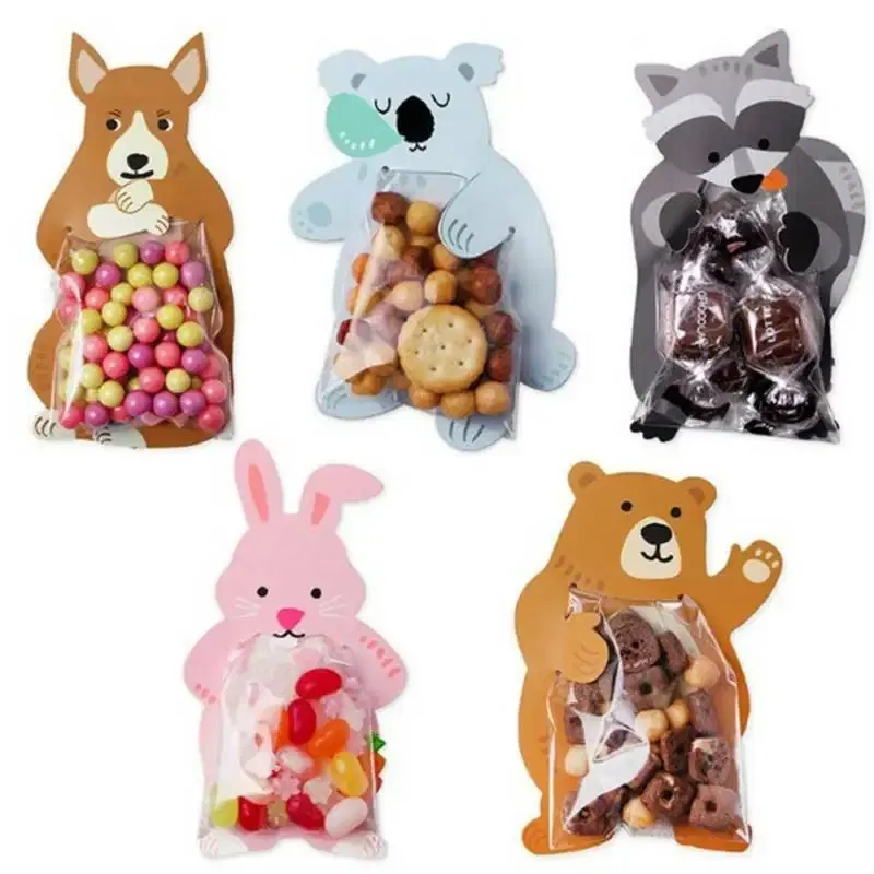 Color: MINT GREEN, Gift Box Size: Other - 10pcs/lot Animal Cute Gift Bags Candy Bags Baby Shower Birthday Party Cookie Bags Bear Candy Box Greeting Cards Popular Rabbit