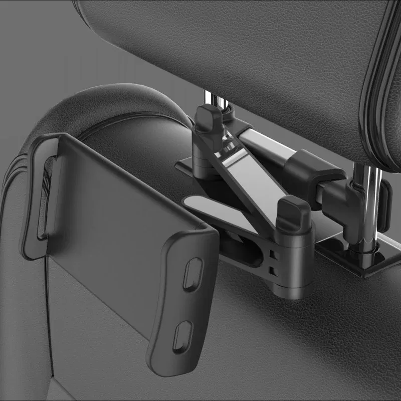 Color: Green - Telescopic Car Rear Pillow Phone Holder Tablet Car Stand Seat Rear Headrest Mounting Bracket for Phone Tablet 4-11 Inch