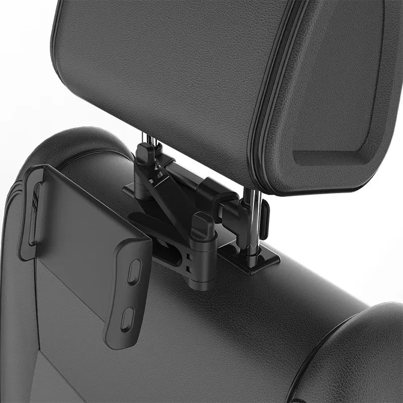 Color: Green - Telescopic Car Rear Pillow Phone Holder Tablet Car Stand Seat Rear Headrest Mounting Bracket for Phone Tablet 4-11 Inch