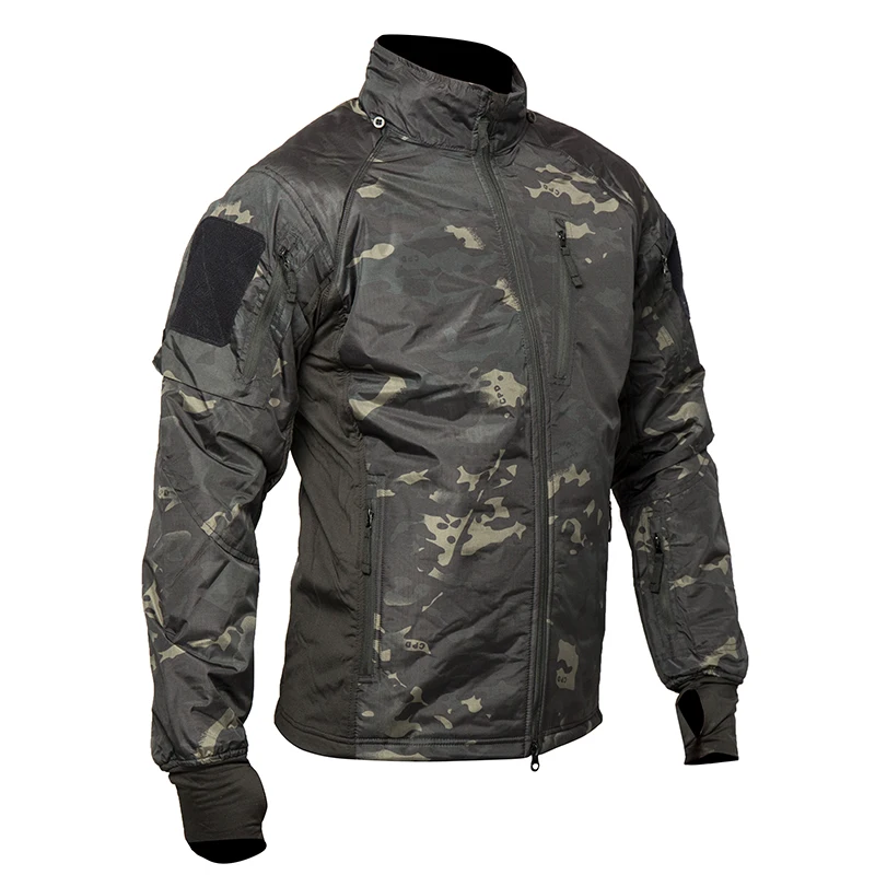 Color: Beige, Size: XXXL - Mege Men's Tactical Jacket Coat Fleece Parka Outdoor Outwear Lightweight Gear