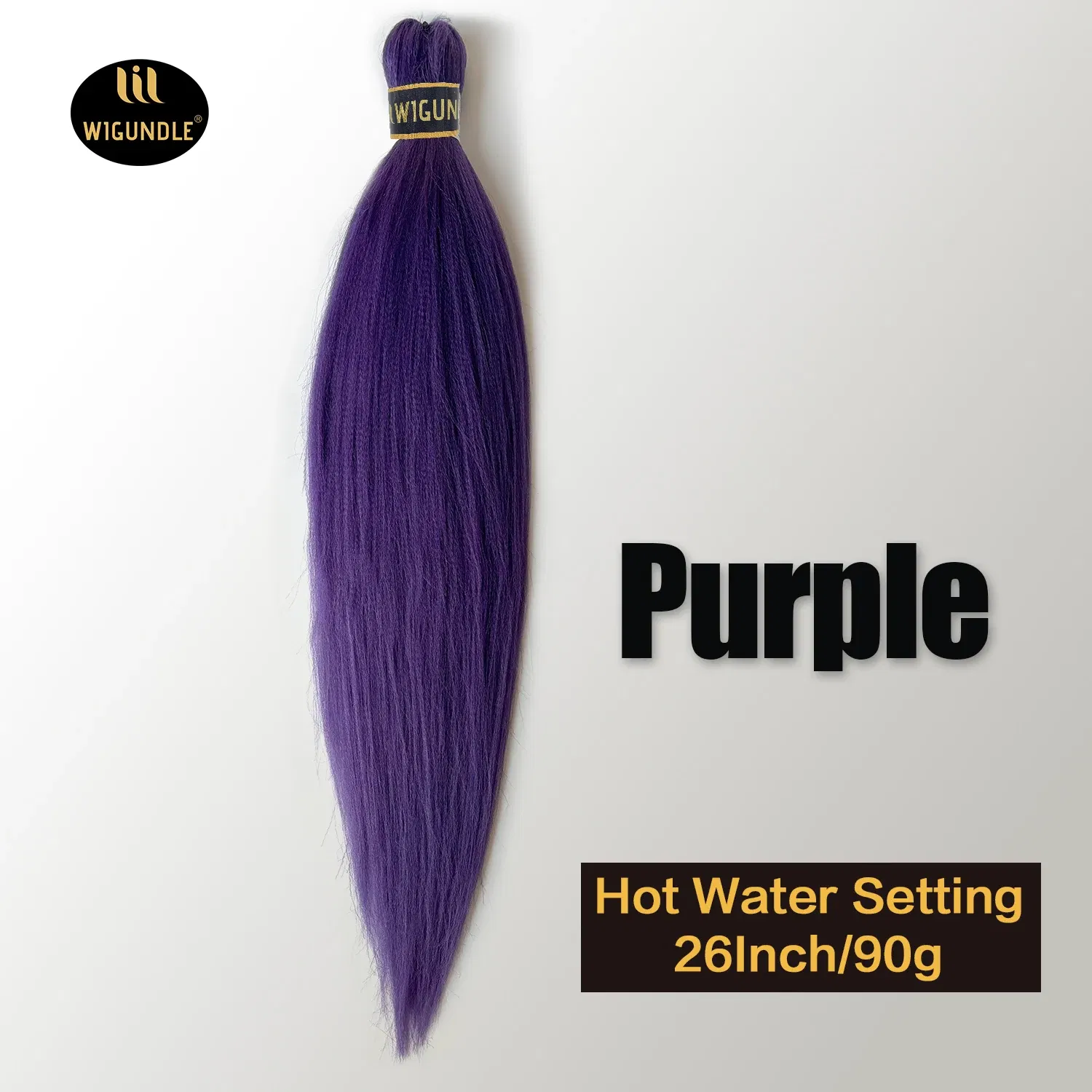 Color: P1B/27, Stretched Length: 26inches, Bulk Buy: 3Pcs/Lot - Kanekalon 26inch Hot Water Set Pre Stretched Jumbo Braiding Hair Box Twist Braids Synthetic Hair Extensions For Women Soft Yaki