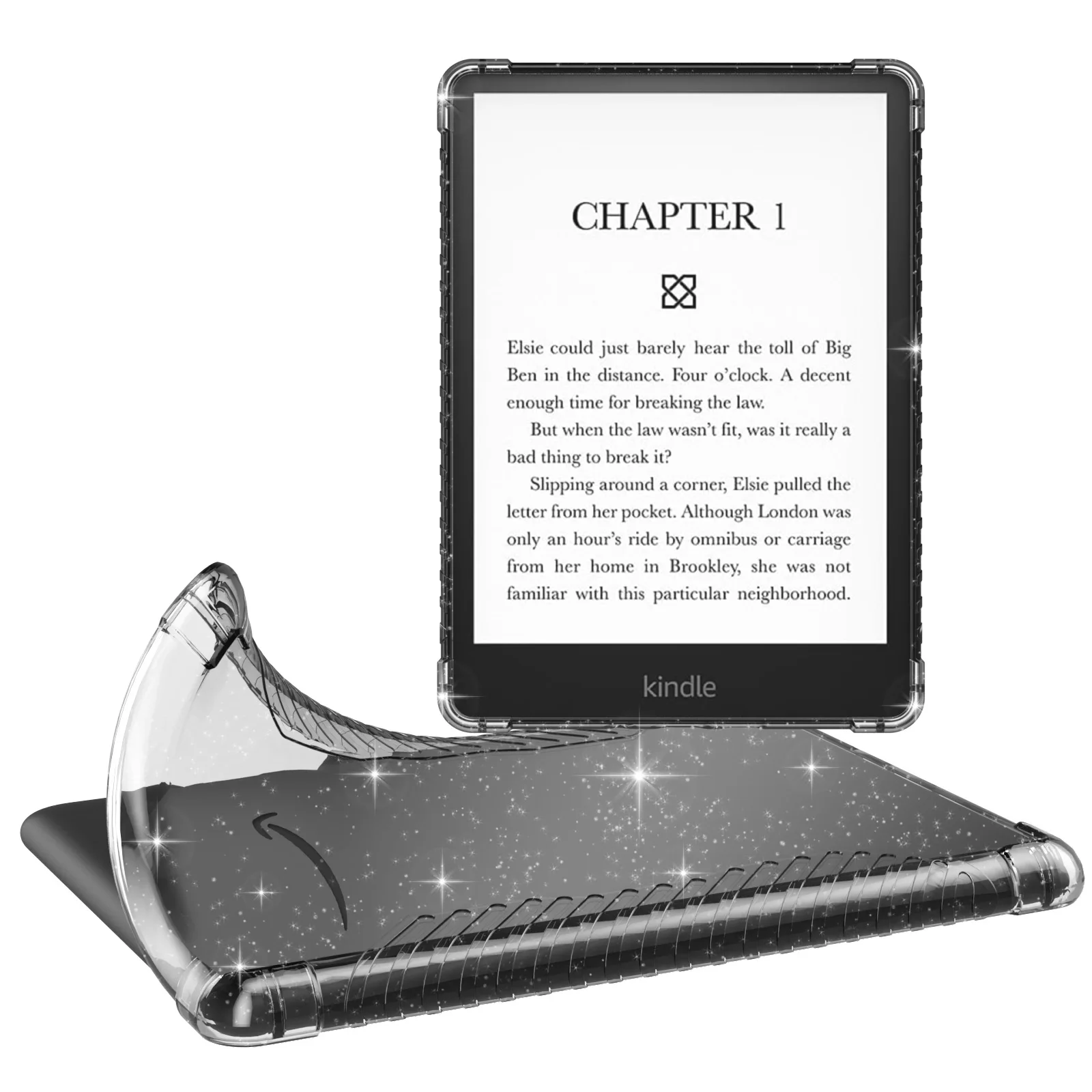 Color: Pink, Size: eleven - Case for 6.8" Kindle Paperwhite (11th Generation-2021) Ultra Clear Soft Flexible Transparent TPU Skin Bumper Back Cover Shell