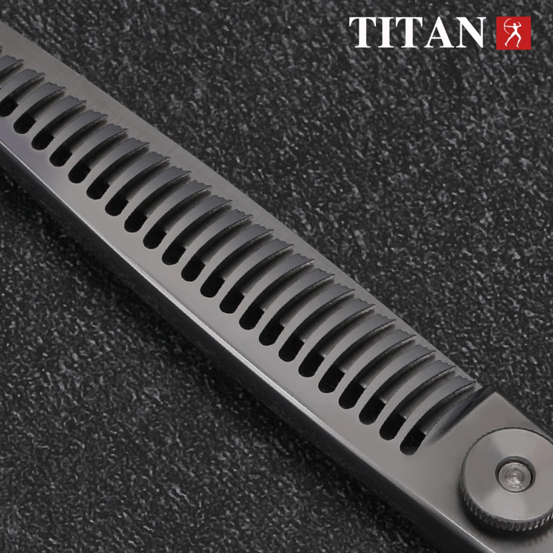 Color: GRAY - TITAN professional 6 inch hair cut scissors cutting salon scissor barber thinning shears hairdressing scissors