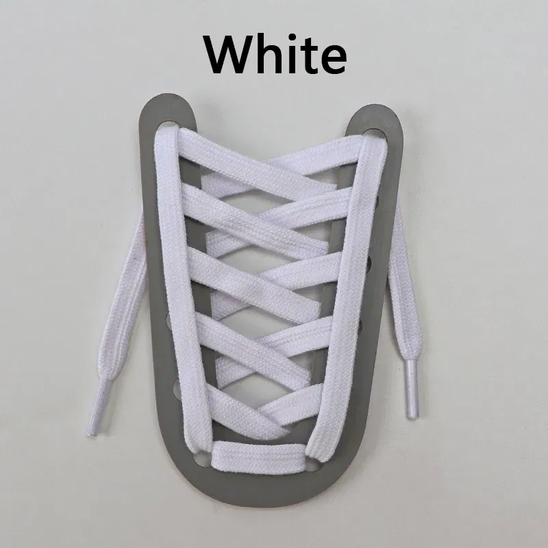 Color: WHITE, Ships From: CHINA, Length: 80cm - 1 Pair Flat Shoelaces for Sneakers Rugged Wear-resistant Classic Canvas Sports Shoe Laces Women Men Shoelace Solid Double Cotton