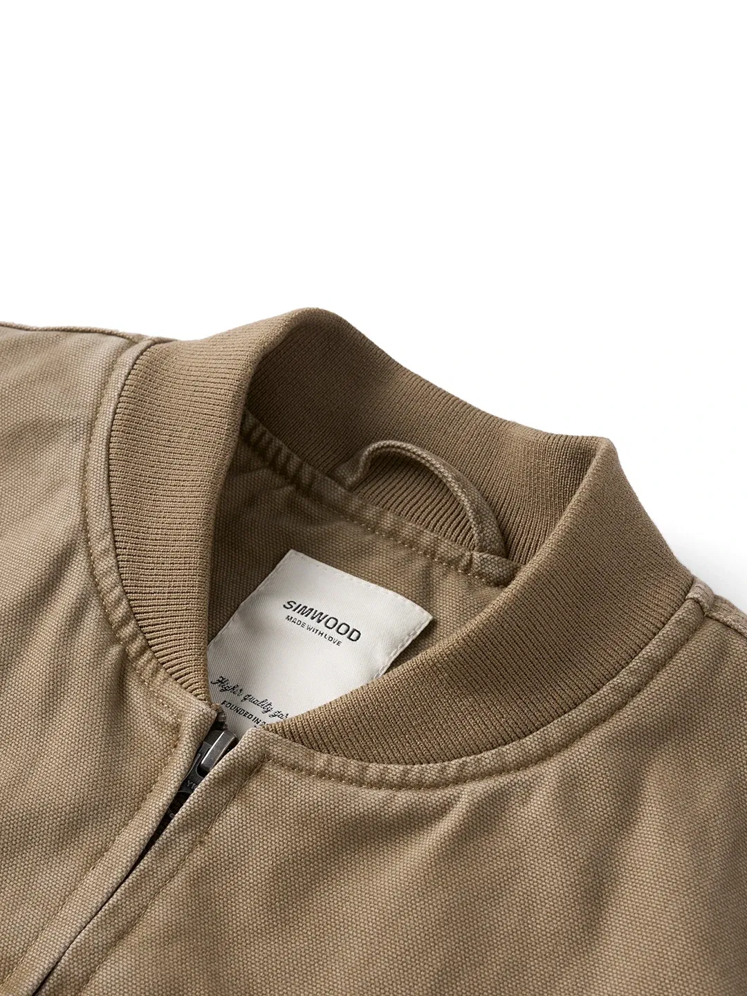 SIMWOOD 2025 Autumn Winter New Oversize Washed Vintage Bomber Jackets Men 11oz Canvas Fabric Plus Size Coats